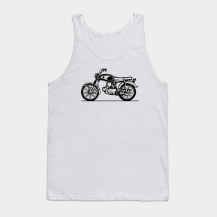 S90 Motorcycle Sketch Art Tank Top